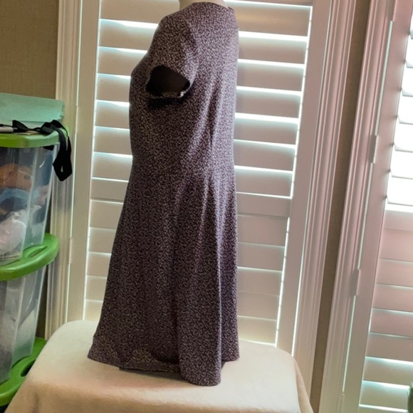 Merona Purple and Gray Sheath Mini Dress Crew Neck - Picture 5 of 8